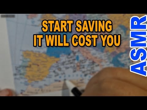 ASMR: Tracing Europe's  Most Expensive Beach Resorts With Prices | ASMR map tracing + facts