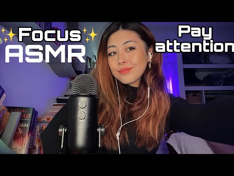 ASMR| ✨focus✨ pay attention asmr (asmr for adhd)