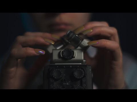 ASMR Sensitive Mic Scratching with Fake Nails (+ trying mic biting)