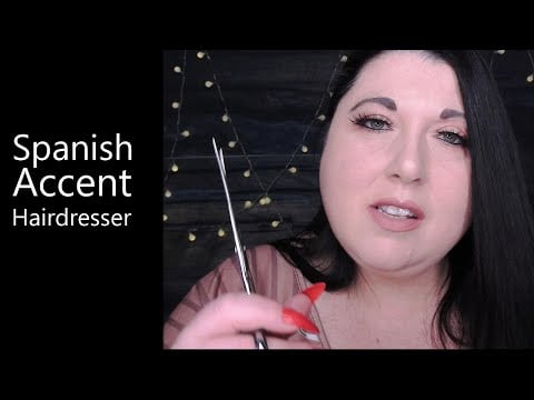 ASMR Spanglish Hairdresser (Real Haircut, Straightening, Hair Brushing)