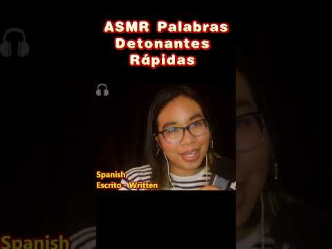 ASMR FAST AGGRESSIVE SPANISH TRIGGER WORDS (Mouth Sounds, SK SK) ❤️🇪🇸 Palabras Detonantes Rápidas