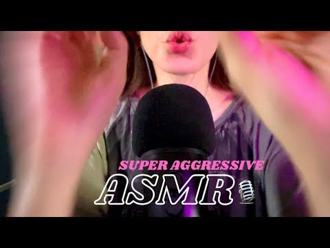 ASMR 🎙️VERY AGGRESSIVE with MIC🎙️ Random Fast Trigger