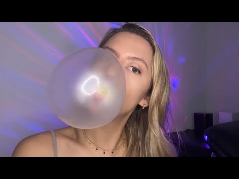 ASMR | Close-Up Gum Chewing & Big Bubbles👄🫧