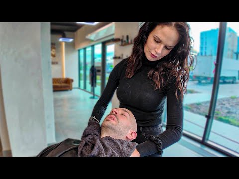 Attentive Beard Trim ASMR in new Polish Barbershop – Kraków  🇵🇱