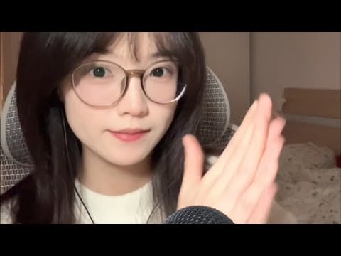 ASMR close up + mouth sounds + lens licking