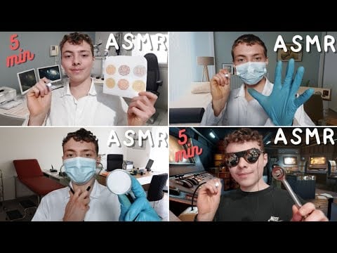 ASMR FR: Tout mes Roleplays courts en 1 vidéo (médecin, opthalmo,...)