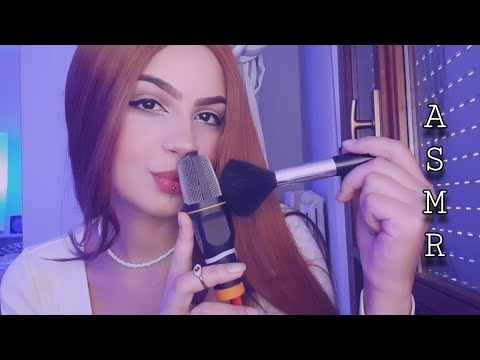 ASMR - RELAXE COM PINCEL NO MIC E SONS DE BOCA