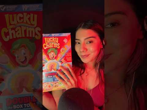 ASMR con Lucky Charms🌈🍀 #asmr #art #food #mukbang