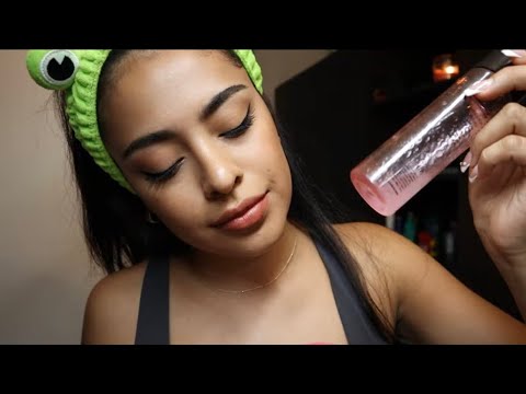 ASMR MI SKINCARE RUTINE / SONIDOS MUY RELAJANTES