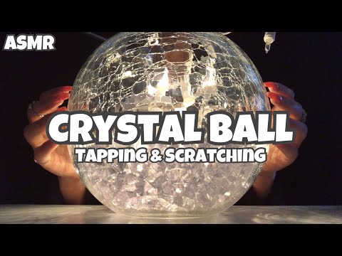 🔮 Crystal Ball ASMR (Glass Tapping, Scratching, Acrylic Nails, No Talking) 🔮