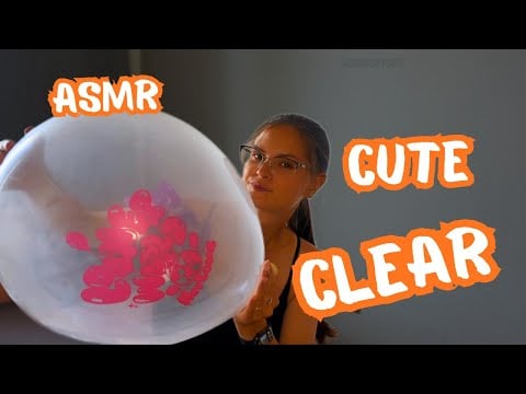     The Cutest Giant Clear Balloon Ever! 😍 - ASMR Blowing 
