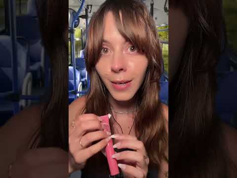 ASMR Girl who is obsessed with you does your Makeup on the Bus 🚌 #asmr#asmrshorts#shorts#shortvideo