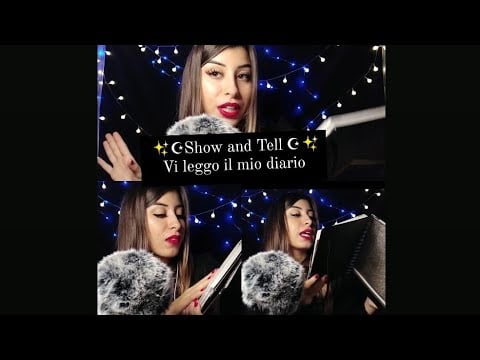 🇮🇹ASMR ITA•☪SHOW AND TELL WHISPERING SUPER INTENSO, vi leggo e mostro il mio "diario"📒🖋 #showandtell