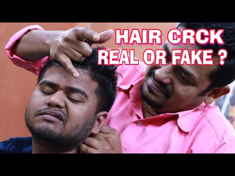 Hair crack real or fake ? ASMR Head and shoulder massage by sudhangshu barber