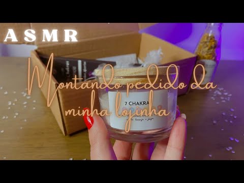 ASMR Montando pedido da minha lojinha mística ♡