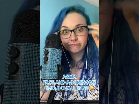 fast and aggressive asmr emoji challenge 💅🏻 #shorts #asmrfastaggressive #asmremojichallenge #asmr