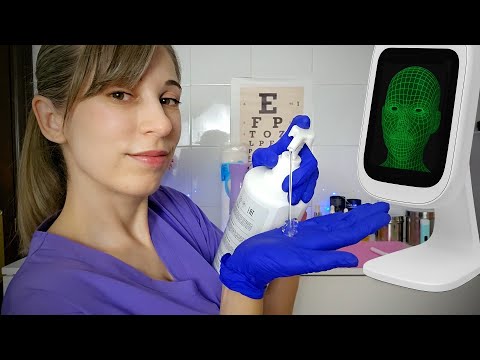 Clínica ASMR | Escaneo Facial para tu Piel | Dermatóloga Roleplay
