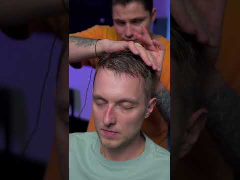 Head massage in the best barbershop