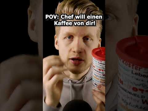 ASMR - POV: Chef will einen Kaffee von dir!  #shorts #asmr #roleplay #deutscheasmr
