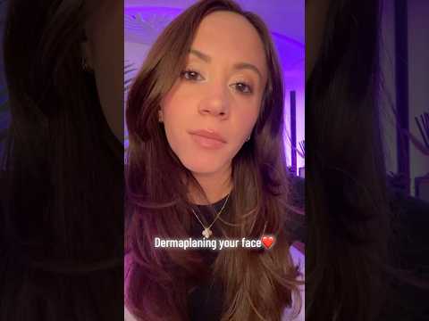 Dermaplaning Your Face #asmr