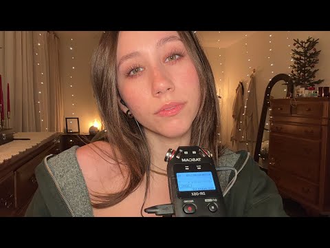 ASMR | fast tascam mouth sounds, mic biting, kisses, and hand movements