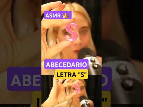 ASMR ABECEDARIO LETRA "S" #ASMR #asmr #asmrespañol #asmrargentina #relax #dormirbien #abecedario