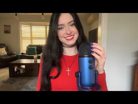 ASMR mouth sounds, mic scratching & hand sounds 🍎
