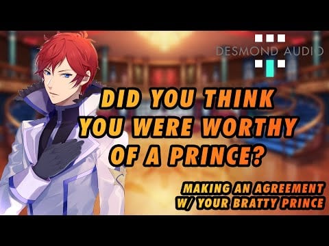 [ASMR Tsundere Roleplay] [M4F] Your Prince Demands That You Dance With Him [Enemies to More]