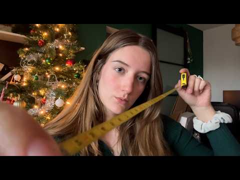 ASMR Christmas measuring and tailoring 🎅 (fast & aggressive)