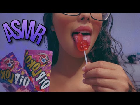 ASMR - SONS DE BOCA INTENSOS COM PIRULITO QUE EXPLODE NA BOCA 🍭