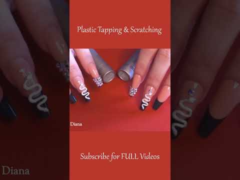 ASMR Plastic Tapping & Scratching ❤️ #shorts #asmr