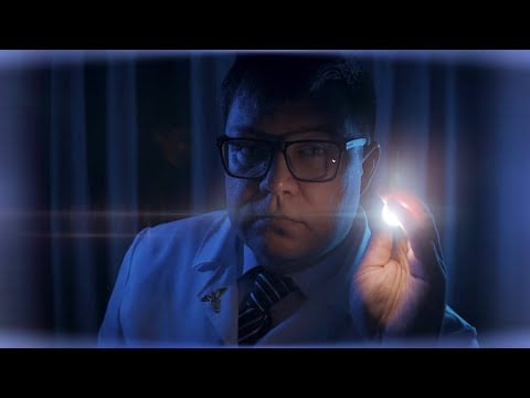 ASMR Ocular Fundus Examination - light and dark room medical exam RolePlay