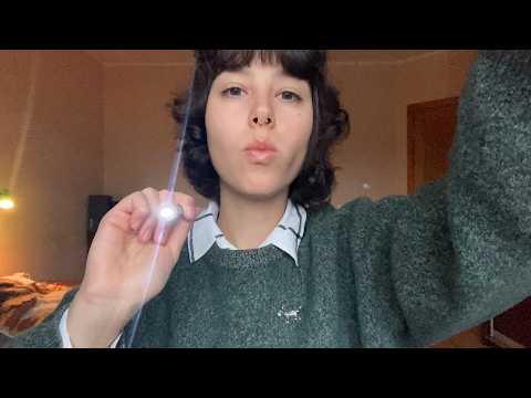 ASMR Fast Cranial Nerve Exam (camera touching)