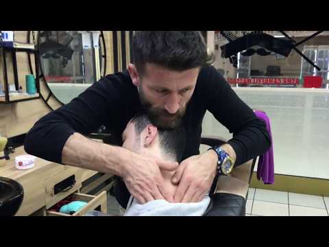 ASMR TURKISH BARBER MASSAGE=NECK CRACK=head,back,ear,face,arm,rolling pin,scalp,sleep,energy massage