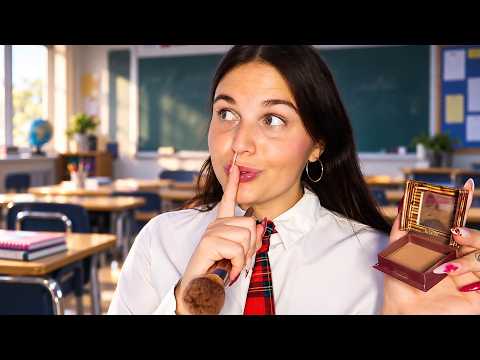 POV ASMR : Je te maquille EN CACHETTE en plein cours