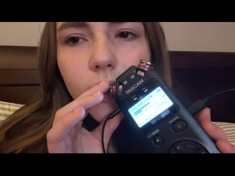 ASMR~ New Mic Practice Session ~Tascam Ear to ear whispers🍃
