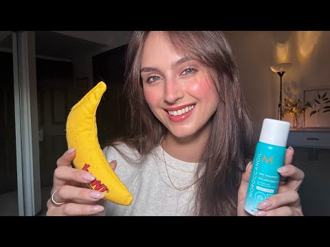 Lofi ASMR ~ Random Trigger Assortment & Whispering (gum chewing, tapping/scratching, cats!)