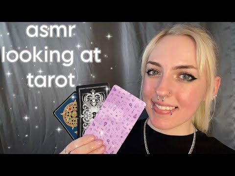 ASMR Showing You My Tarot Cards ~ up close whispers