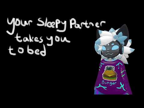 [Furry ASMR] Your sleepy partner takes you to bed [kisses] [earlicks] [laying on you] [heartbeat]
