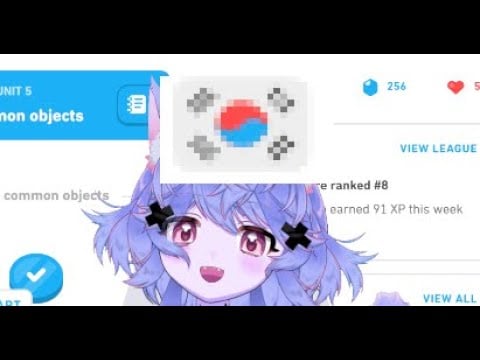 Duolingo Korean until I Get Tired or Run out of Hearts because I Feel Like I Should