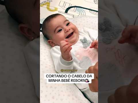 CORTANDO O CABELO DA MINHA BEBÊ #asmr #bebe #relax