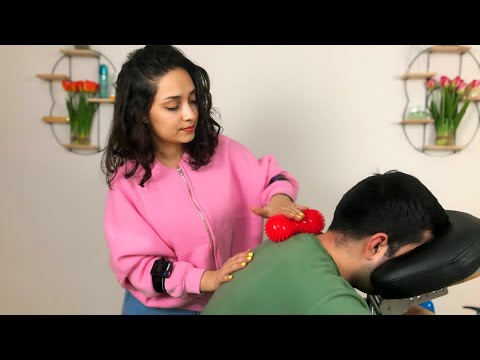 ASMR MASSAGE SEDEF - DEEP TISSUE, MIGRAINE (ASMR MASSAGE WITH TOOLS)