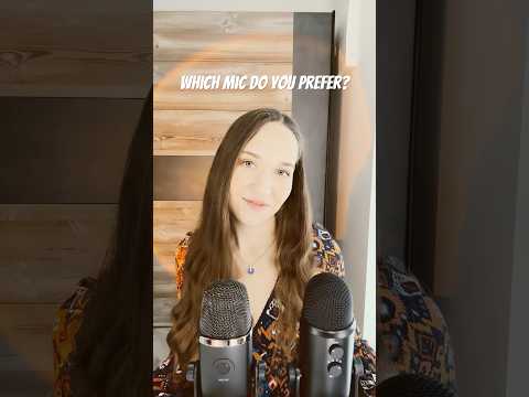 ASMR Which microphone do you prefer? 🎤 #asmr #triggers #tingles #sleep #relax #asmrmicscratching