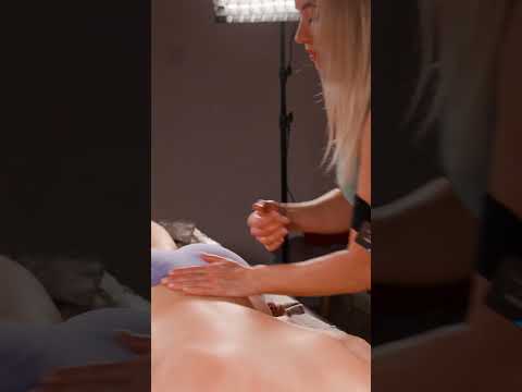 ASMR relaxing back and lumbar oil massage for Lisa #backmassage