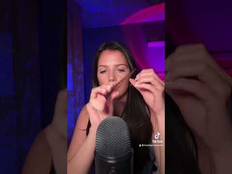 Mic brushing with tapping 🎤#ASMR #asmr #mictriggers #micscratching #asmrtriggers #micbrushing