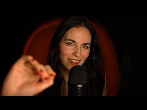 ASMR Sleepy Talk with Mouth Sounds and Gentle Hand Movements