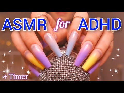 ASMR for ADHD & People Who Get Bored Easily ❤️ Changing Triggers Every Minute ~ Timer ~ No Talking