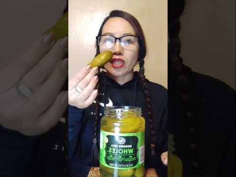 PICKLE ONE BITE#viral #food #shortsfeed #eatingshow #mukbang #everyone #asmr #tiktok #foodie