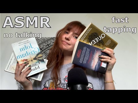 ASMR ~ Fast Book Tapping (No Talking for Study/Sleep) Fingertip Tapping, Scratch Tapping, Gripping