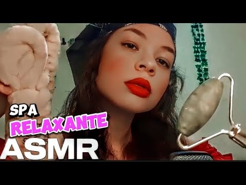 ASMR: LIMPEZA RELAXANTE FACIAL NO SEU ROSTINHO ATÉ QUE DURMA 😴💆